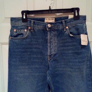FREE PEOPLE Maggie mid-rise Straight leg jeans